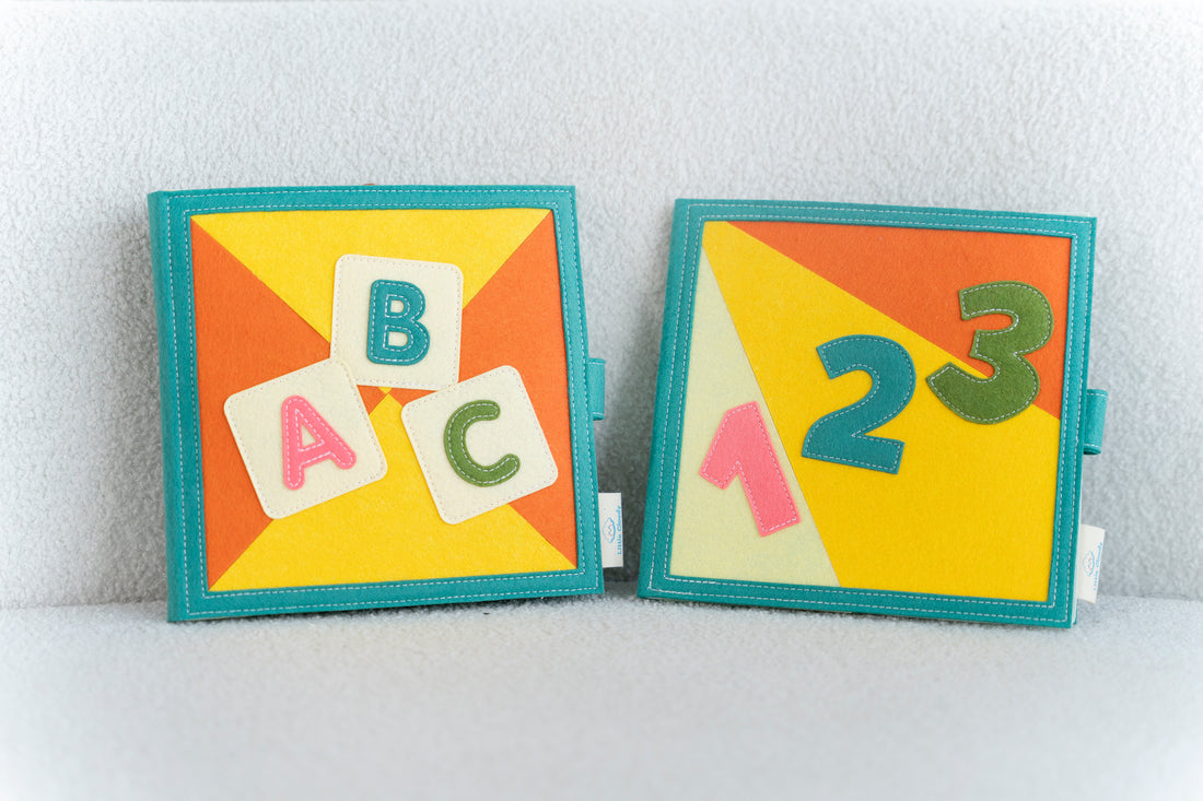 Toddlers and Letters: Exploring Alphabet Busy Books, Felt Handmade Book