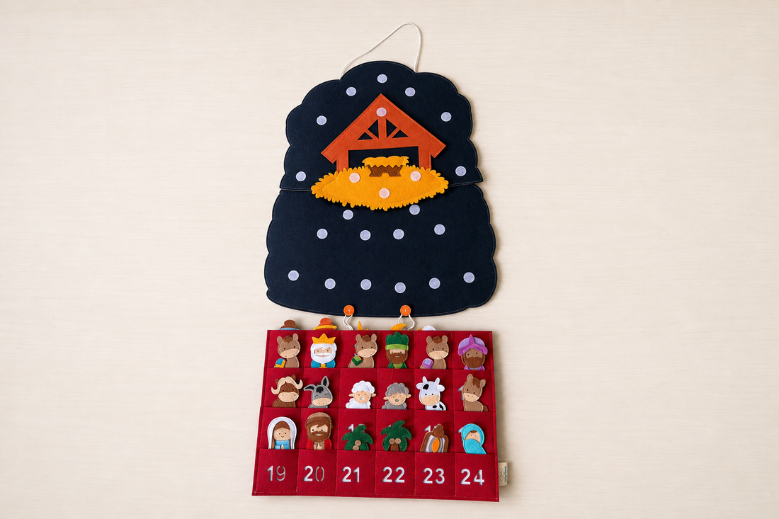 Nativity Advent Calendar, Felt Handmade